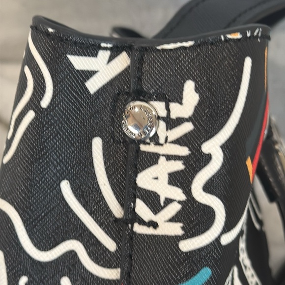 KARL LAGERFELD PARIS SMALL BUCKET BAG - Picture 9 of 16